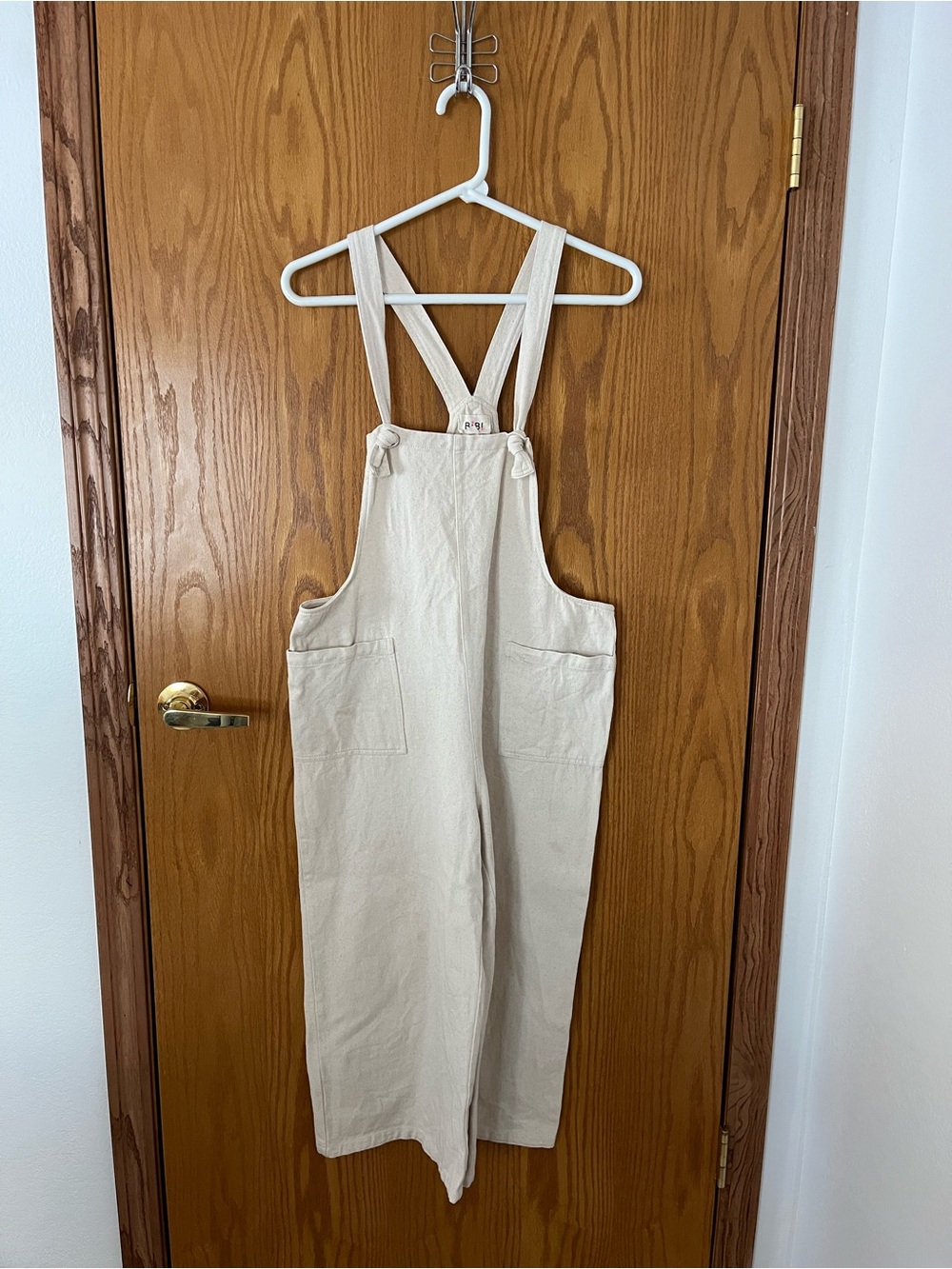 BiBi Cream Wide-Leg Women's Overalls